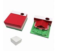 AJEYPMZ Bloc-Notes d'art 3D Pense-bête, avec Porte-Stylo Bricolage créatif Post Notes Papier Sculpture Artisanat,style5,Size