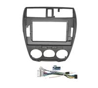 AJHJET Façade D'autoradio 10.1 Pouces Autoradio Fascias Lecteur Stéréo 2 Din Unité Principale Panneau Tableau Bord Cadre Garniture pour City MP5 2008-2013 Dash Entourée(MT Gray an Cable)