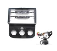 AJHJET Façade D'autoradio 9 Pouces AT pour Dodge pour RAM 1500/2500 2013-2019 Autoradio Fascias Android Lecteur 2 Din Unité Principale Panneau Tableau Bord Cadre Dash Entourée(A with CANBUS)