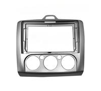 AJHJET Façade D'autoradio 9 Pouces Autoradio Fascias 2 Din Principale Android GPS MP5 Lecteur Stéréo Panneau Tableau Bord Cadre pour Ford pour Focus MK2 2004-2011 Dash Entourée(Manual)