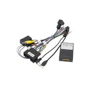 AJHJET Façade D'autoradio Adaptateur Cadre Fascia Voiture 9 Pouces Boîte Canbus Kit Tableau Bord Radio Android Plaque Frontale pour Ford pour Mustang 2015 - 2018 Dash Entourée(Cable canbus-A)