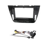 AJHJET Façade D'autoradio Cadre 10 ''pour Rover pour MG pour ZS 2017 Autoradio Android DVD CD Écrans Audio Stéréo Lecteur GPS Câbles Navigation Harnais CANBUS Dash Entourée(Frame Cable)