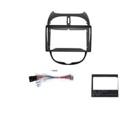 AJHJET Façade D'autoradio Cadre Panneau D'autoradio Câble Canbus Prise Câblage Tableau Bord Plaque Frontale 2Din pour Peugeot 206 2002 - 2010 Dash Entourée(Frame Set A)