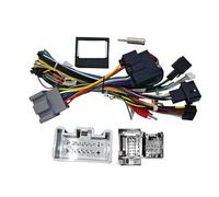 AJHJET Façade D'autoradio Fascias D'autoradio 9 Pouces Lecteur Stéréo Android 2 Din Panneau D'unité Principale Cadre Tableau Bord pour Ford pour Fiesta 2009-2014 Dash Entourée(Power Cord)