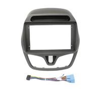 AJHJET Façade D'autoradio Harnais Android 9 Pouces Cadre Câble Navigation Tableau Bord Canbus pour Chevrolet pour Matiz pour Spark pour Baic pour Beat 2015-2018 Dash Entourée(Gray Frame Low-End)