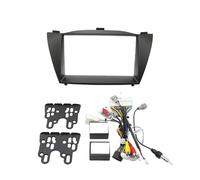AJHJET Façade D'autoradio Kit Cadre Navigation Grand Écran Android Panneau Carénage Audio Voiture 7 Pouces pour Hyundai pour Tucson pour IX35 2010-2026 Dash Entourée(2016 Model Selection)