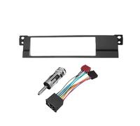 AJHJET Façade D'autoradio Panneau Adaptateur Radio Fascia avec Faisceau Câbles 1 Din, pour BMW Série 3 E46 1998-2002 2003 2004 2005, Garniture Tableau Bord Dash Entourée