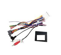 AJHJET Façade D'autoradio pour Toyota pour Prado pour Prius pour Camry pour Highlander [Double 20 Broches] Faisceau Can Bus Décodeur SWC Support 16 Broches Android Dash Entourée