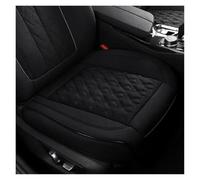 AJHJET Housses De Siège Auto Couverture Complète Siège Voiture | Universelle En Cuir Véritable Respirant Perforé Pour Berline Luxe SUV Coussins(Black seat 1pcs)