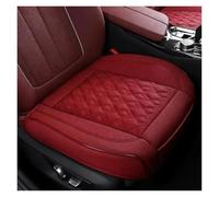 AJHJET Housses De Siège Auto Couverture Complète Siège Voiture | Universelle En Cuir Véritable Respirant Perforé Pour Berline Luxe SUV Coussins(Red seat 1pcs)