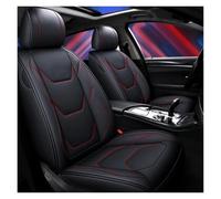 AJHJET Housses De Siège Auto Housses Siège Voiture en Cuir | Pour Opel Pour Antara Pour Astra J Pour Insignia Pour Meriva Pour Zafira A Pour Mokka Housse Coussin(Black Red Line Front)