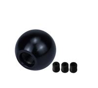 AJHJET Manuel Modification Voiture Tête Tige Universelle En Alliage D'aluminium Poignée Changement Vitesse À Boule Ronde Pommeau Levier Vitesse(Le noir)