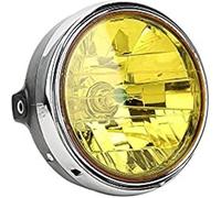 AJHJET Phare Avant Phare Rond De Moto H4 LED 7 Pouces, Pour CB400 900 Pour CB1300 Pour Hornet(Jaune)