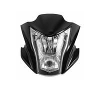 AJHJET Pour ER6N 2012 2013 2014 2015 2 Couleurs Moto Noir Phare Carénages Lampe Capot Moto De Phare De Travail(Le noir)