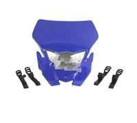 AJHJET Pour WR250 Pour WR450 Pour TTR Pour WR Moto H4 Phare Dirt Bike Motocross Carénage Universel Moto De Phare De Travail(Blue-Bulb)