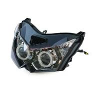 AJHJET Projecteur Moto Phare De Moto avec Yeux d'ange HID pour Kawasaki Z1000 2007 2008 2009 Z750 2007 2008 2009 2010 2011 2012 Z 750 1000 Phares Avant Moto(White White)