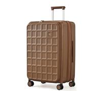 aji KA7091 Bagage, marron, L, Valise rigide avec roulettes pivotantes