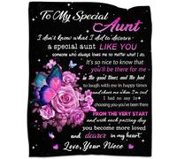 Ajiiusv Cadeau de couverture de la fete des meres pour ma tante a ma couverture de tante des cadeaux d'anniversaire de la niece pour tante Couvre