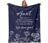 AJIIUSV Cadeaux pour tante Cadeaux pour tantes de la part de ni ce Neveu Cadeaux pour tante pour No l Couverture pour tante Cadeaux d'anniversair