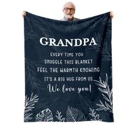 AJIIUSV Couverture cadeaux pour grand-pre, cadeaux d'anniversaire pour grand-pre de la part des petits-enfants, meilleur cadeau pour la fte de