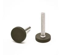 ajile - 1 pièce - Pied molette réglable ajustable - Vis acier zingué diam. 8 mm, longueur 46 mm