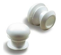 ajile - 12 pièces - Embout à lamelles Rond pour Tubes de diamètre 13 mm - Blanc - EPR213-M