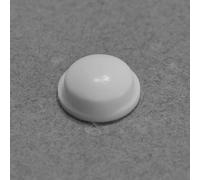 ajile - 12 pièces - Pied plot support adhésif DÔME 11,1 x 5 BLANC butée butoir amortisseur silencieux