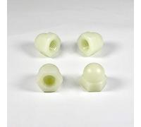 ajile - 20 pièces - Écrou borgne de protection nylon diam. M6 clef de 10 mm plastique polyamide PA6.6 isolant