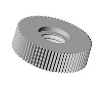 ajile - 20 Pièces - Écrou moleté nylon diam. M6 | longueur L = 16 mm NOIR plastique polyamide PA6.6 isolant