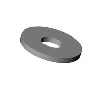 ajile - 20 pièces - Rondelle large nylon pour vis diam. M4 plastique polyamide PA6.6 isolant