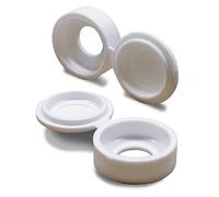 ajile - 4 pièces - Cache-vis à chapeau pour vis M3 / M4 - BLANC - FAC204