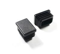 ajile - 4 pièces - Embout à lamelles rectangulaire pour tubes 40 x 27 mm - NOIR - EPG140-M