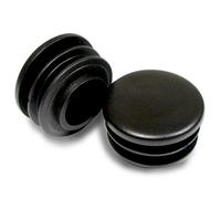 ajile - 4 pièces - Embout à lamelles Rond pour Tubes de diamètre 60 mm - Noir - EPR160-M