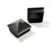 ajile Bouchon Embout Plastique NOIR Carré Pyramide 70 x 70 mm pour Poteau Piquet Clôture Grillage - Sachet de 4 pièces - ECP170x4-FBA