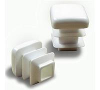 Ajile Embout Insert Protection à Ailettes Entrant Patin Pied de Chaise Meuble Mobilier Tubulaire Carré en Plastique BLANC Pour Tube 16 x 16 mm - 24 pièces - EPC216x24-FBA