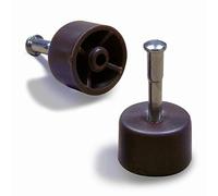 Ajile® - Lot de 50 pièces - Taquet plastique rond d'étagère diam. 12 mm à clouer BRUN - BTE812