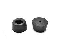 Ajile Pied Support Butée Porte Abattant Tiroir Couvercle à Visser Plastique PVC NOIR Diamètre 25 mm Hauteur 10 mm - 20 pièces - BFC125x20-FBA