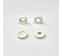 Ajile Rondelle Creuse Cuvette Enjoliveur Forme Cylindrique en Plastique Polyamide BLANC pour Vis Tête Plate Diamètre Filetage 3 mm M3 - Sachet de 50 pièces - RCP203x50-FBA
