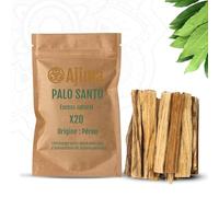 Ajima Palo Santo du Pérou - Lot de 20 Bâtons - Encens Naturel Haute Teneur en Résine - Bois Sacré Authentique pour Purification Maison, Méditation, Yoga & Lithothérapie - Récolte Éthique & Durable