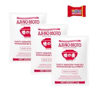 AJINOMOTO Glutamate monosodique, (3 x 1000 g), glutamate monosodique (MSG), exhausteur de goût de qualité supérieure pour cuisine asiatique et internationale, avec barre de chocolat Tony's Chocolonely
