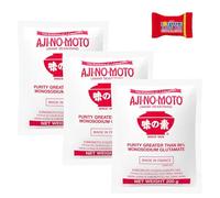AJINOMOTO Glutamate monosodique, (3 x 200 g), glutamate monosodique (MSG), exhausteur de goût de qualité supérieure pour cuisine asiatique et internationale, avec barre de chocolat Tony's Chocolonely
