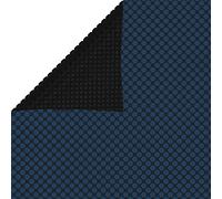 AJJHUUKI Accessoires de piscine et spa - Housses de piscine et tapis de sol - Film solaire flottant en polyéthylène - 488 x 244 cm - Noir et bleu
