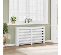 AJJHUUKI Accessoires pour appareils électroménagers - Accessoires de radiateur - Cache-radiateur - Blanc - 149 x 20 x 82 cm - Bois d'ingénierie