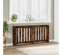 AJJHUUKI Accessoires pour appareils électroménagers - Accessoires de radiateur - Cache-radiateur - Chêne fumé - 175 x 20 x 82 cm - Bois d'ingénierie