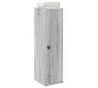 AJJHUUKI Armoire de salle de bain avec porte-rouleau Gris Sonoma 20,5 x 22 x 72 cm - Meubles, ensembles de meubles de salle de bain