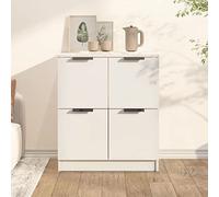 AJJHUUKI Armoires et rangements-Buffets & Buffets Buffet Buffet Blanc 60 x 30 x 70 cm Bois d'ingénierie
