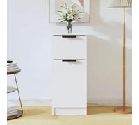 AJJHUUKI Armoires et rangements - Buffets et buffets - Buffet - Buffet blanc brillant - 30 x 30 x 70 cm - Bois d'ingénierie