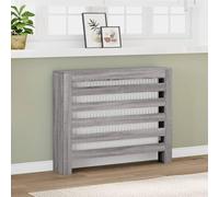 AJJHUUKI Cache-radiateur Gris Sonoma 104 x 20 x 82 cm