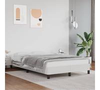 AJJHUUKI Cadre de lit sans matelas Blanc 120 x 190 cm Petit lit double en simili cuir - Lit et accessoires, lits et cadres de lit
