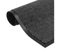 AJJHUUKI Decor-Lot de 2 paillassons rectangulaires anti-poussière, 80 x 120 cm, anthracite